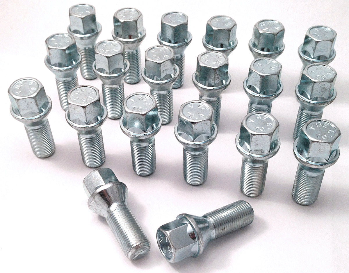 Silver wheel bolts