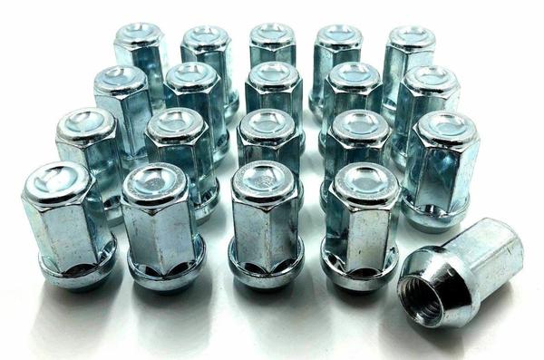 Silver wheel nuts