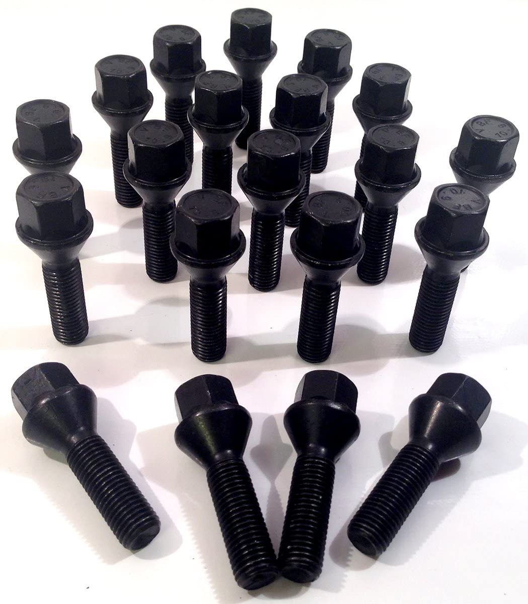 Single Black wheel bolt