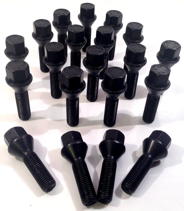 Single black wheel bolt for Rogue alloys