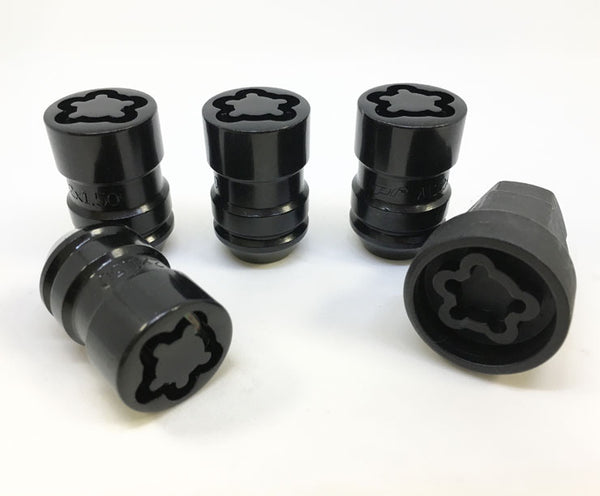 Black locking wheel nuts for van alloy wheels