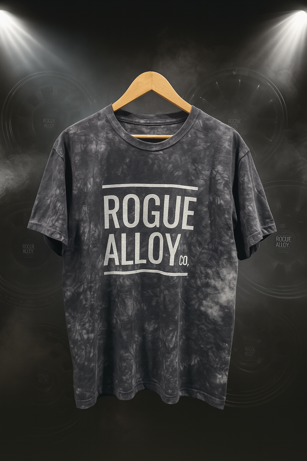 Rogue Alloy Black Smoke Tiedye T-shirt